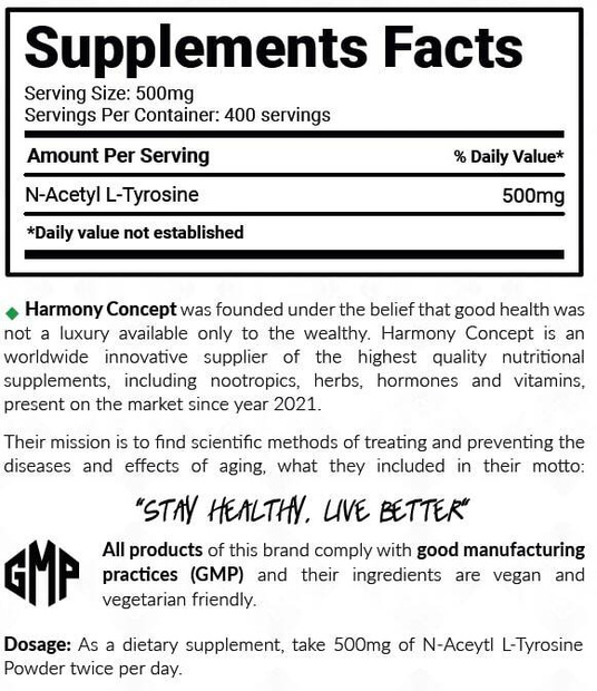 Harmony N-Acetyl L-Tyrosine 200g